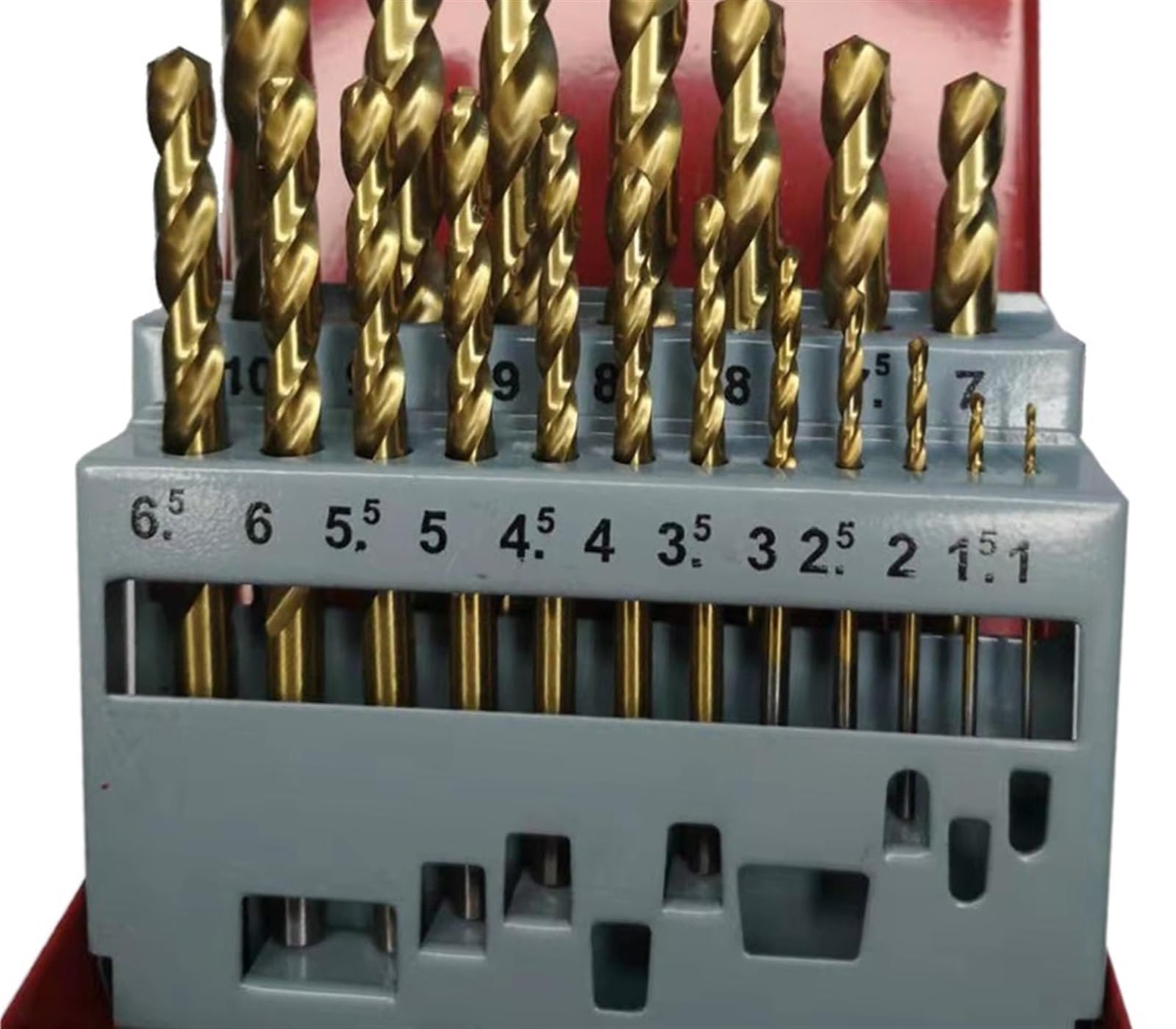 Punta da trapano rivestita HSS M2 13/19/25PCS for punte da trapano for legno in metallo Set accessori for elettroutensili(25PCS(1-13mm))