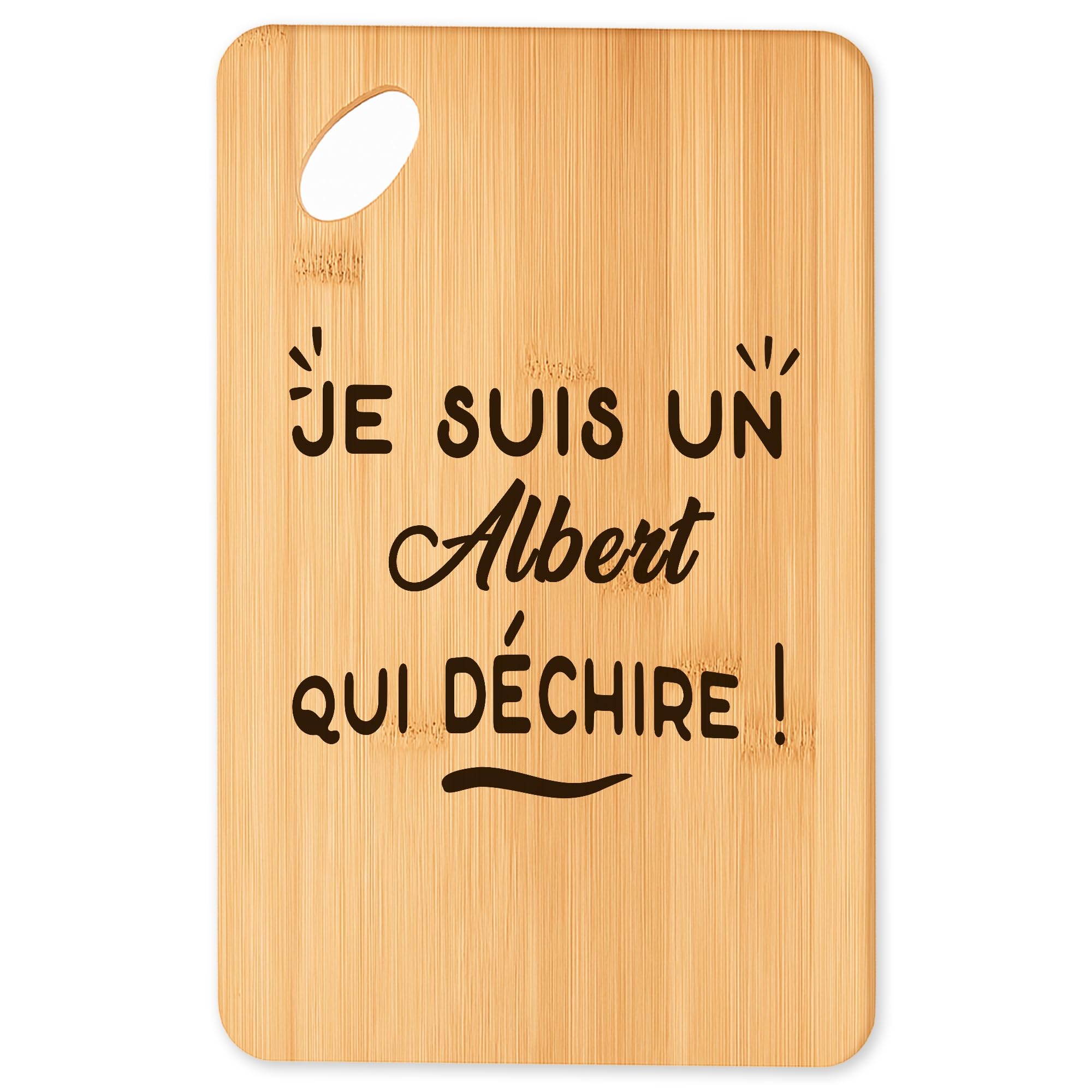 Planche à découper Albert en bambou pour apéro et barbecue