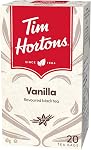 Tim Hortons Vanilla Black Tea Bags, Flavoured Black Tea, 20 Count