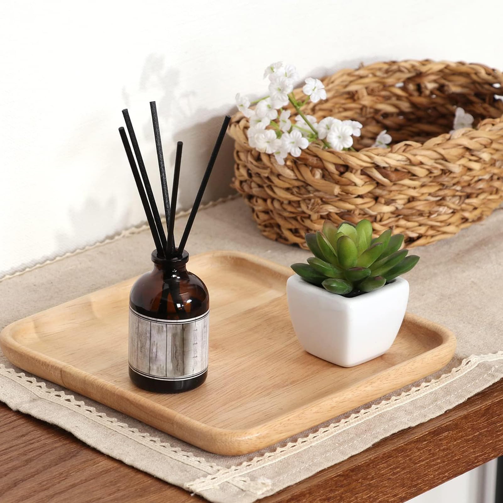 Cozylkx 50 Pezzi Bastoncini di Diffusore di Giunco ​​di Rattan 3 Mm x 35 Cm Bastoncini di Legno di Rattan Naturale Bastoncini di Ricambio per Diffusore di Aromi per Fragranze per La