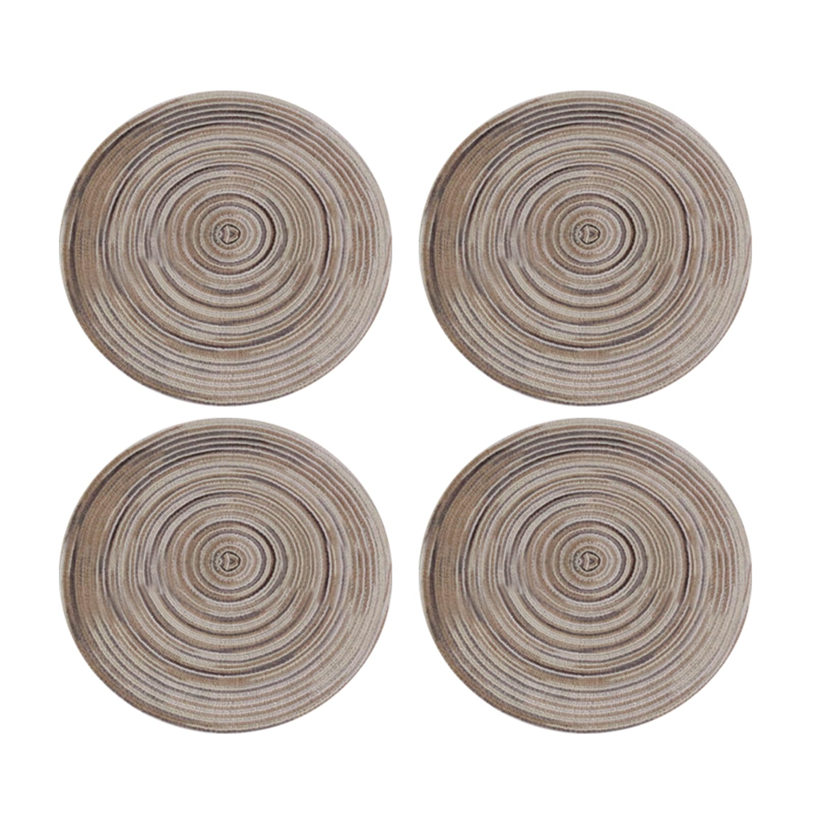 Soulnioi Cotton Place Mat, Woven Round Placemats