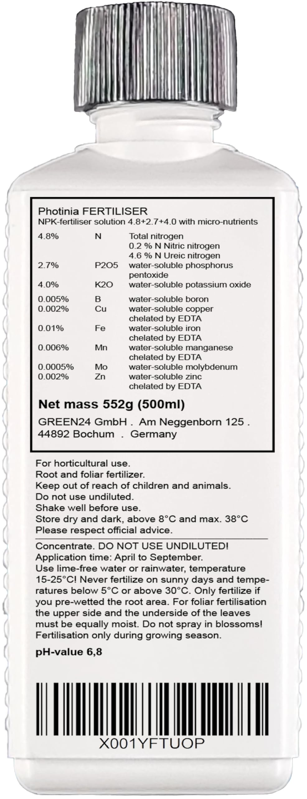POFLO Photinia liquid Fertilizer High-Tech 500ml - Image 2