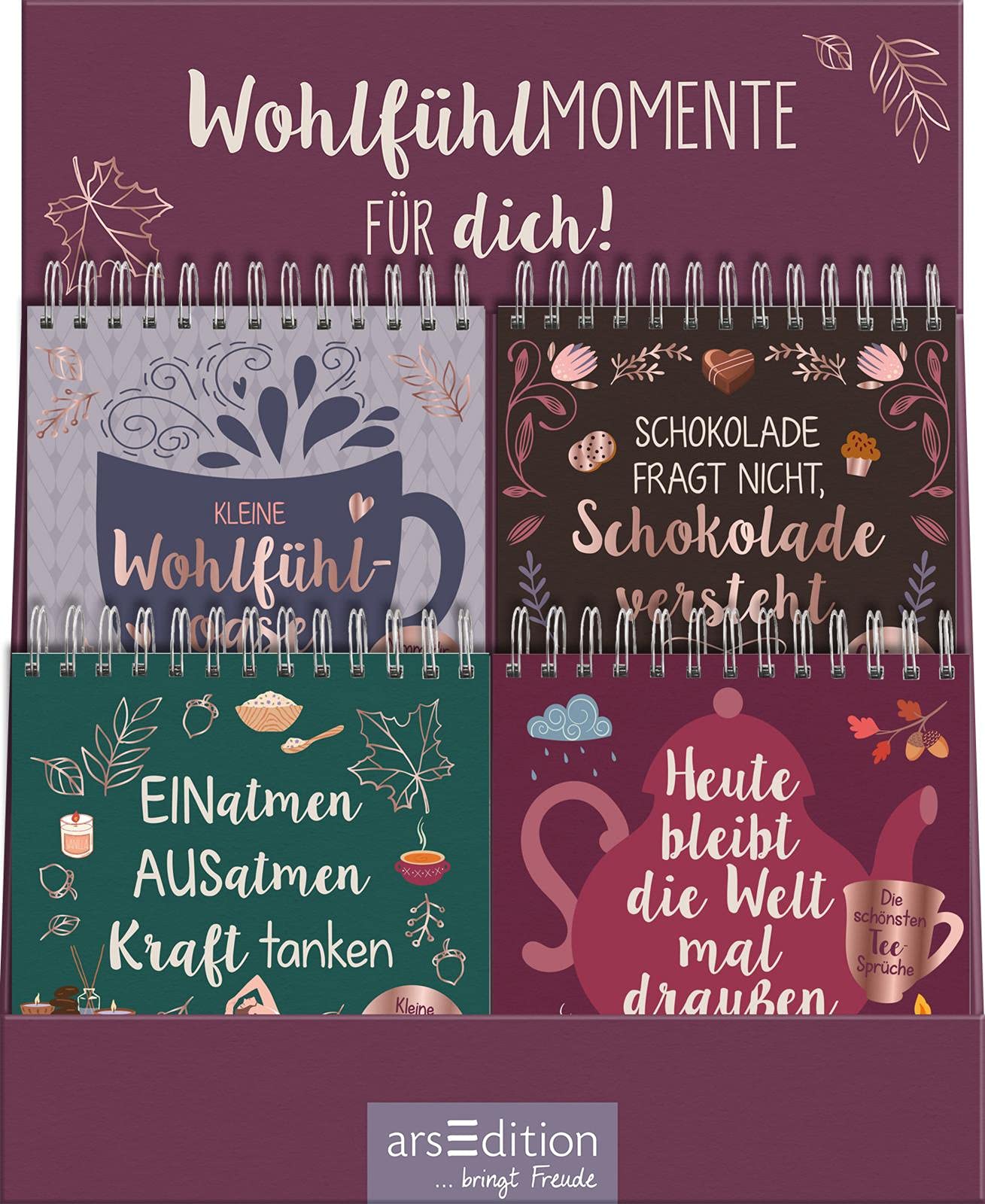 Display Wohlfühlmomente für dich!: Mit 4 x 4 Ex.