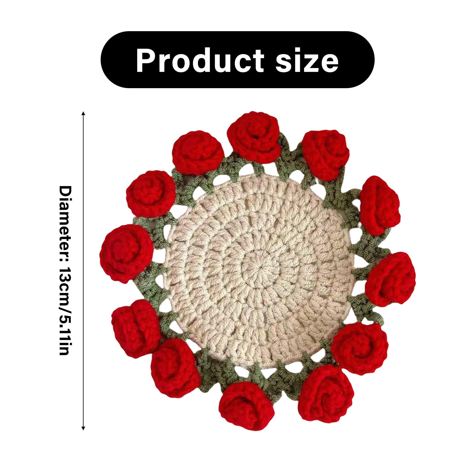 Amazon.co.jp: Piceioep フラワーコースター かぎ針編みキット