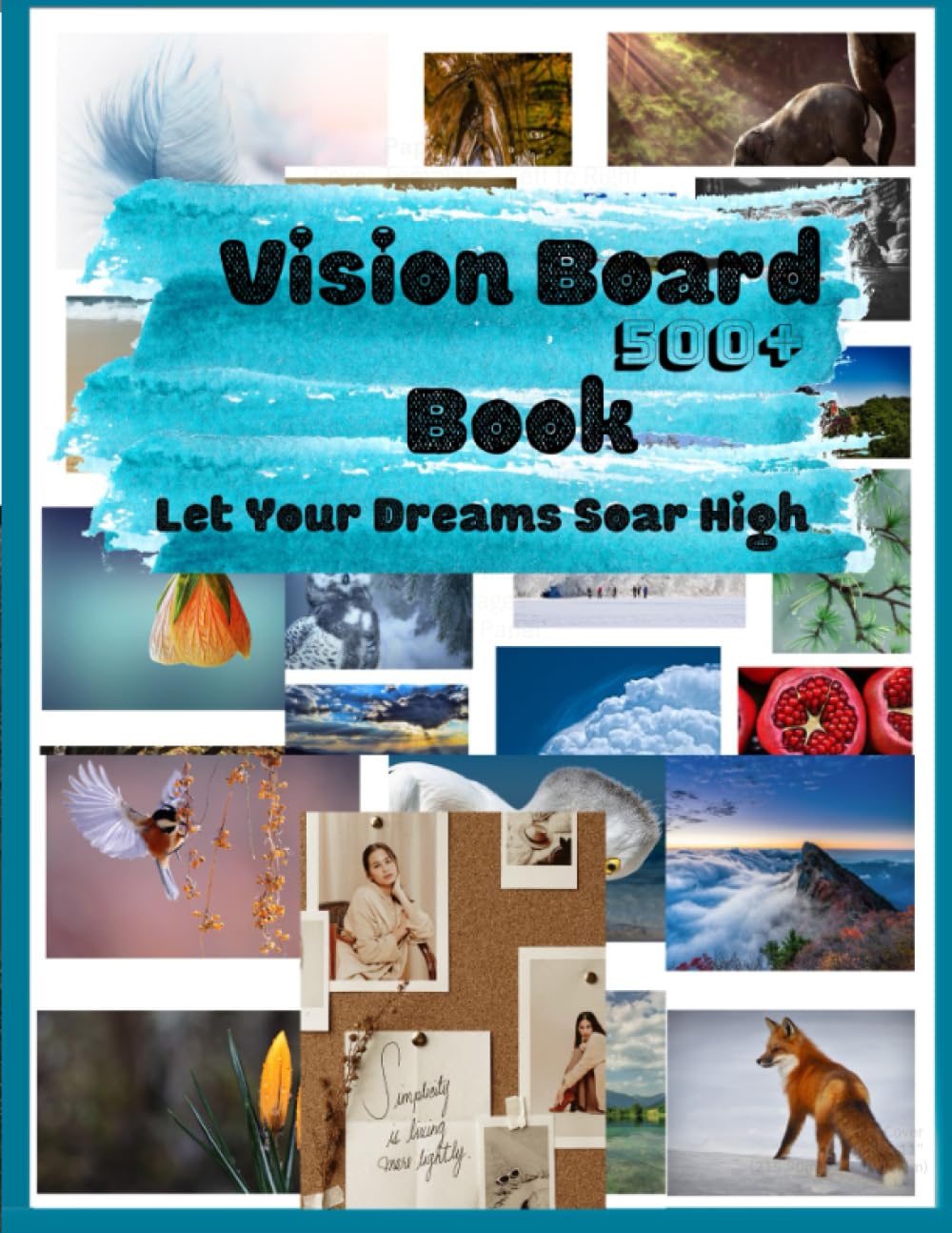 Vision board book pour libérer vos rêves et cultiver la gratitude au quotidien