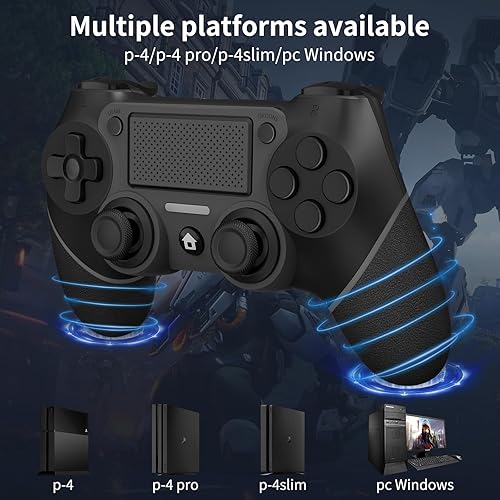 Miniatura 2 de Ubsvaky Wireless Controller for PS4, Wired P-4 Pro Controller with Paddles, Black P-4 Controller Accessories, P-4 Accessories Perfect Adaptive Full
