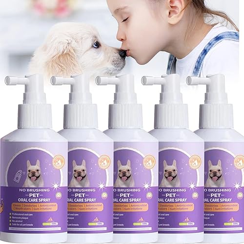 Miniatura 1 de TTEDMO Aerosol de dientes limpios para mascotas, espray de limpieza de dientes limpios para mascotas para perros y gatos, aerosol oral para