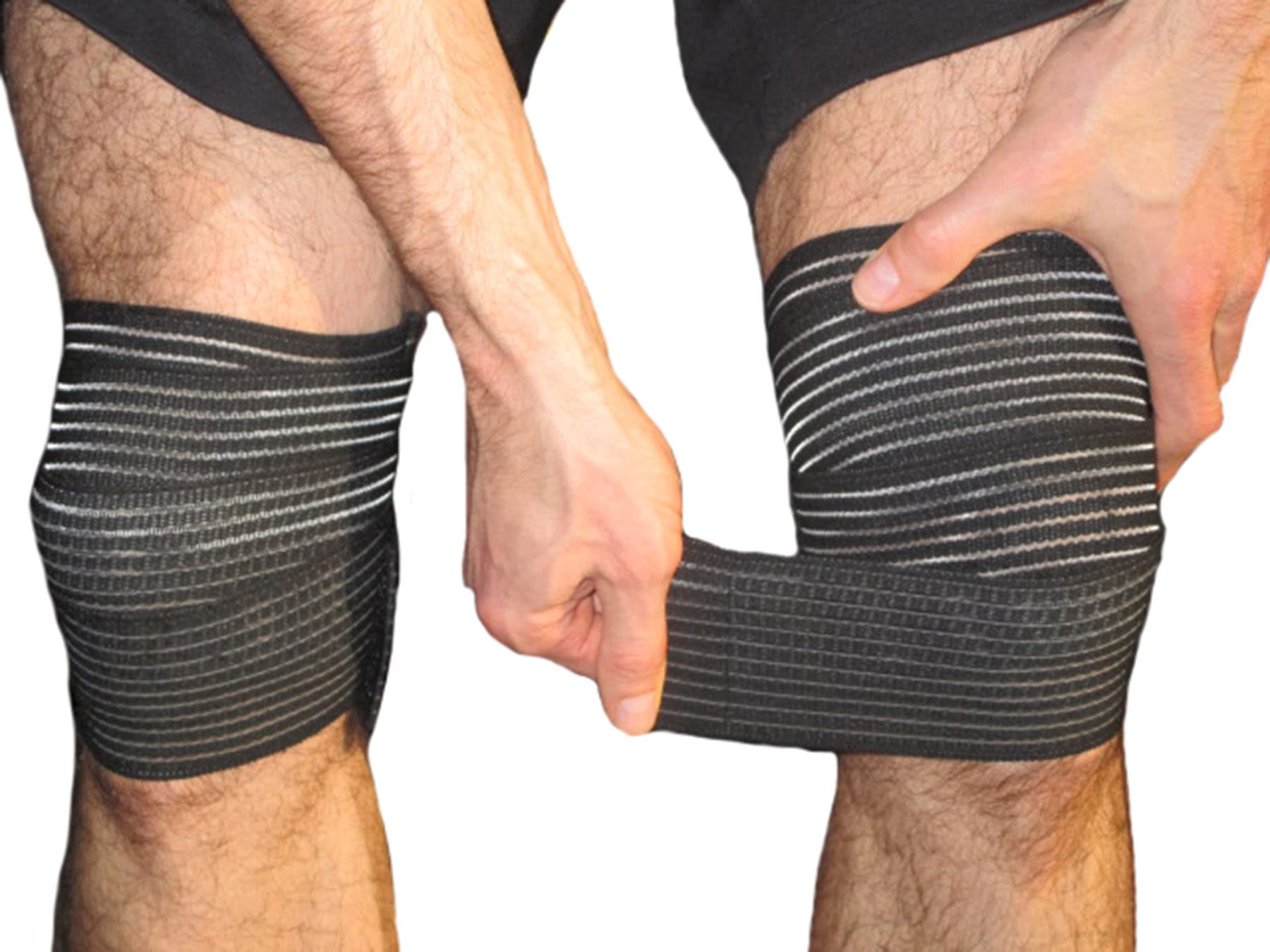 Buy Elastic Knee Compression Bandage Wraps Knee Support Straps for