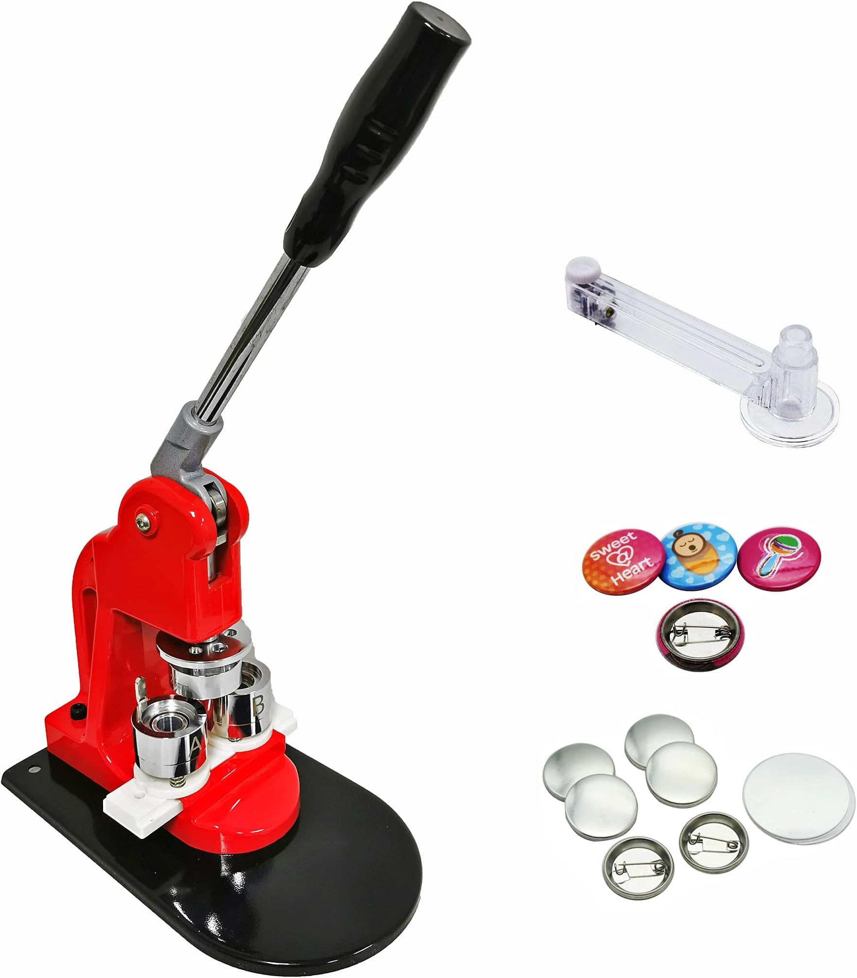 ChiButtons 25mm (1" Kit) Button Maker - 1 + 25mm Mould + 500 pin Parts + Circle Cutter