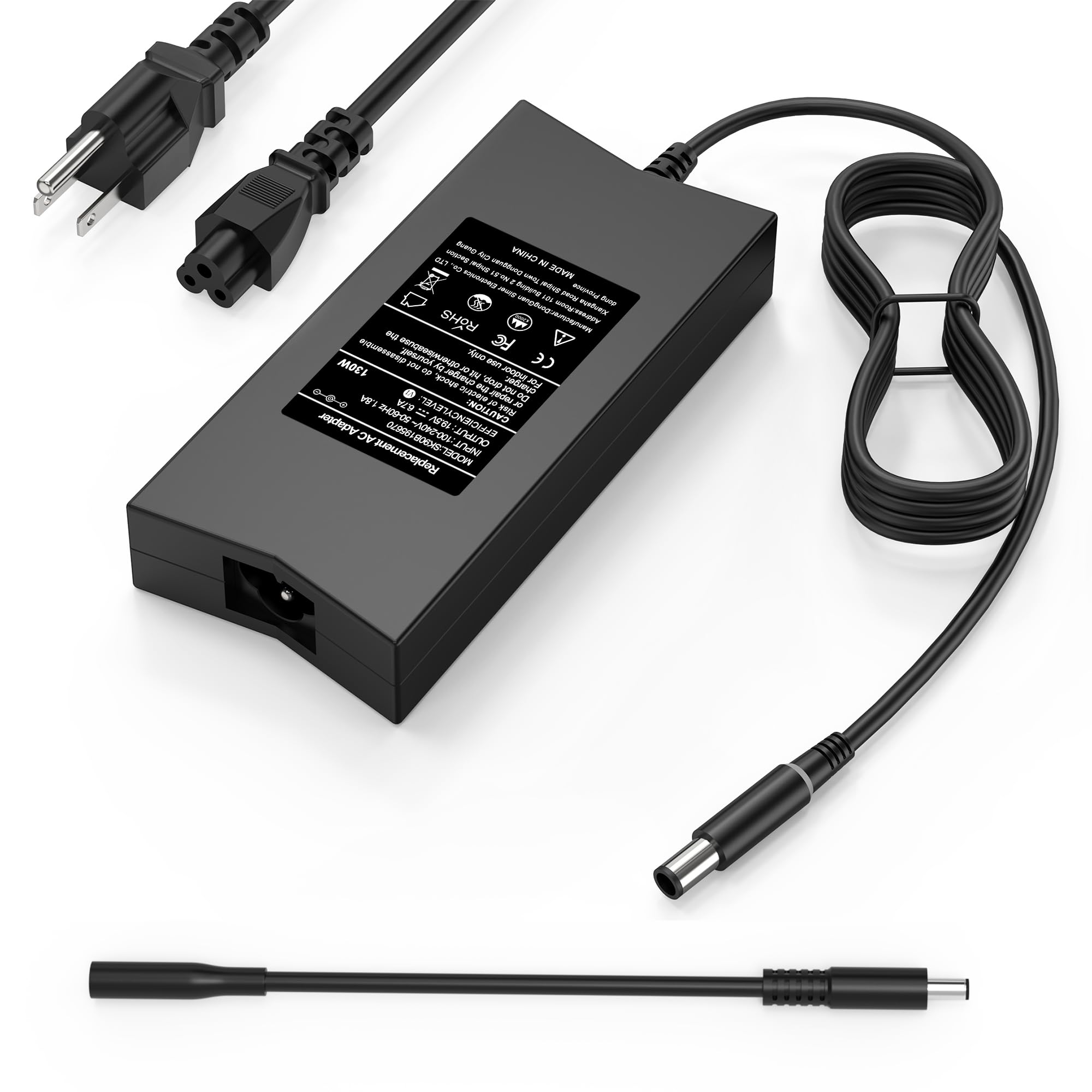 Amazon.com: QIOUZW 130W 19.5V 6.7A 7.4mm Tip Laptop Charger