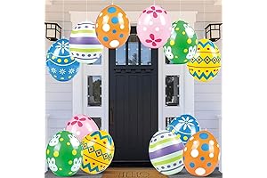 12 Vibrant Inflatable Easter Eggs for Outdoor Festivities