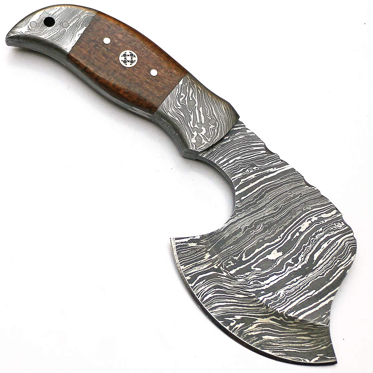 PAL 2000 KNIVES Custom Handmade Damascus Steel 7 Inches Axe - Full Tang Micarta Handle Viking Hatchet Tomahawk Axe with Sheath 9163