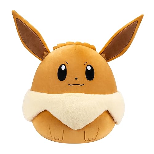Squishmallows Original 14in Eevee Pokémon Plush - Ultrasoft Official Jazwares Plush (Large) - Eevee - 14-inch