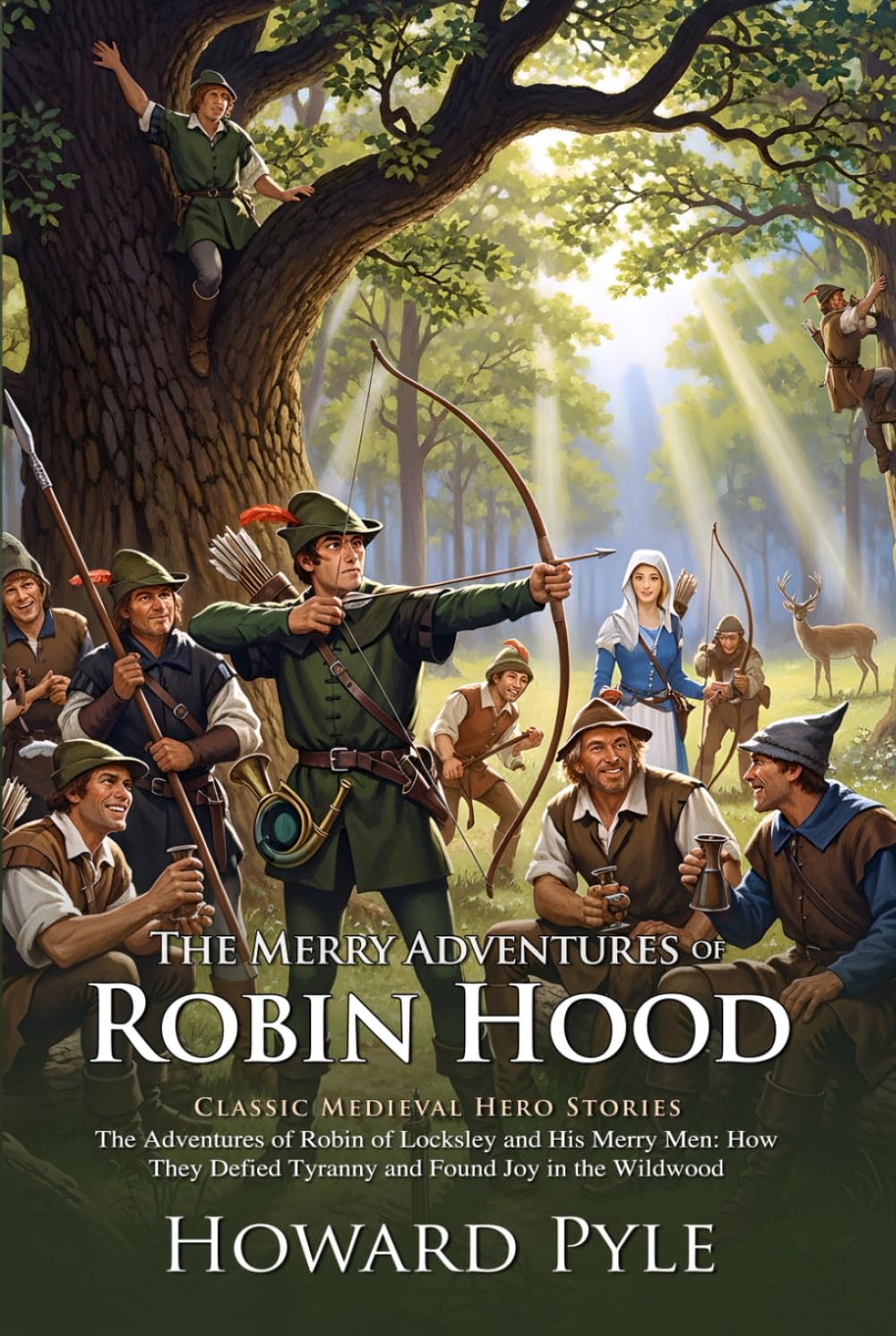 The Merry Adventures of Robin Hood: Epic Medieval Adventures of Loyalty, Honor, and Freedom: Heroic Tales of Justice, Bravery, and Brotherhood - Illustrated Edition with Author Biography