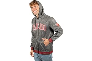 Ultra Game NBA Men's MVP Super Soft Full Zip Hoodie Sweatshirt