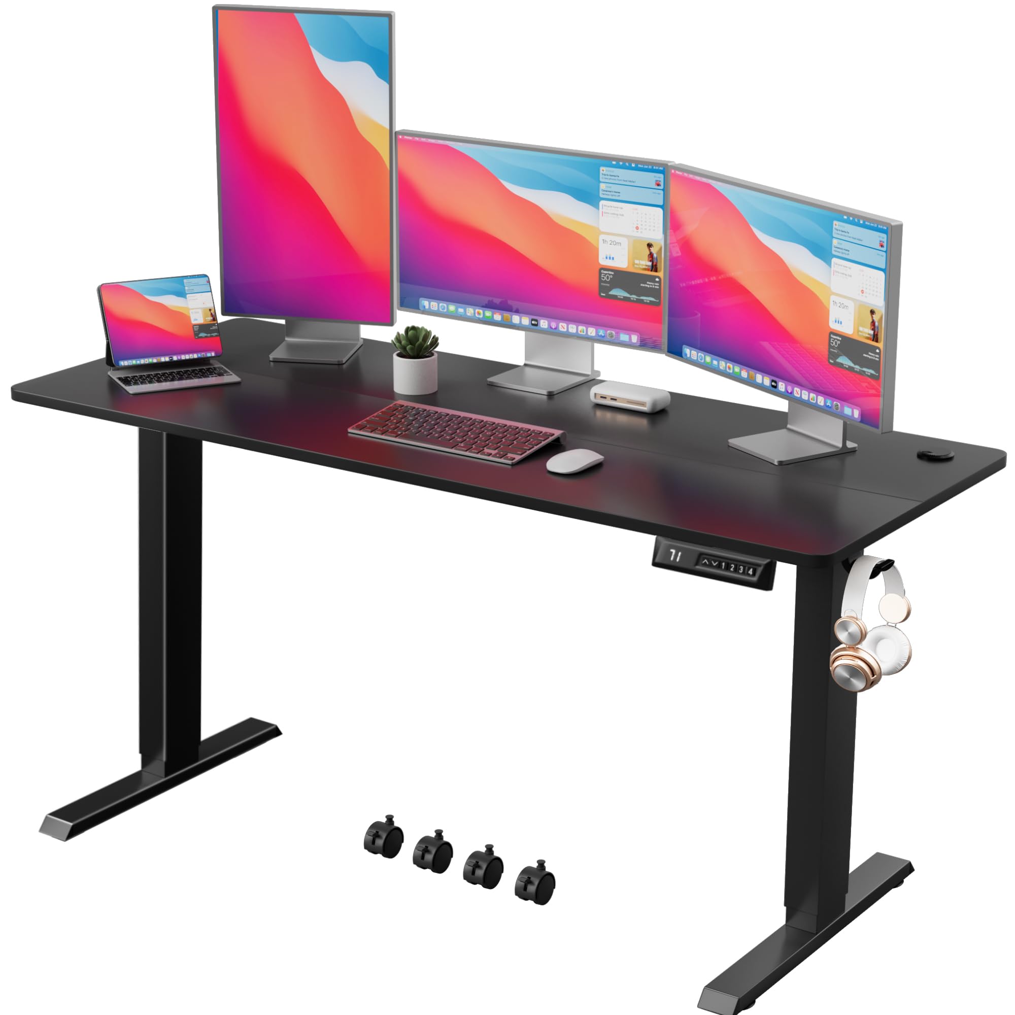 Snapklik.com : Shahoo Electric Standing Desk 60 Inch, Ergonomic Height ...