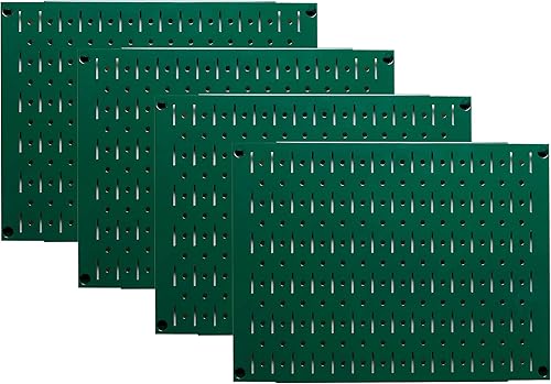 Miniatura 20 de Juego de tableros organizadores de metal de clavijas para pared, cuatro tableros de 12 pulgadas de alto x 16 pulgadas de ancho, para almacenamiento,