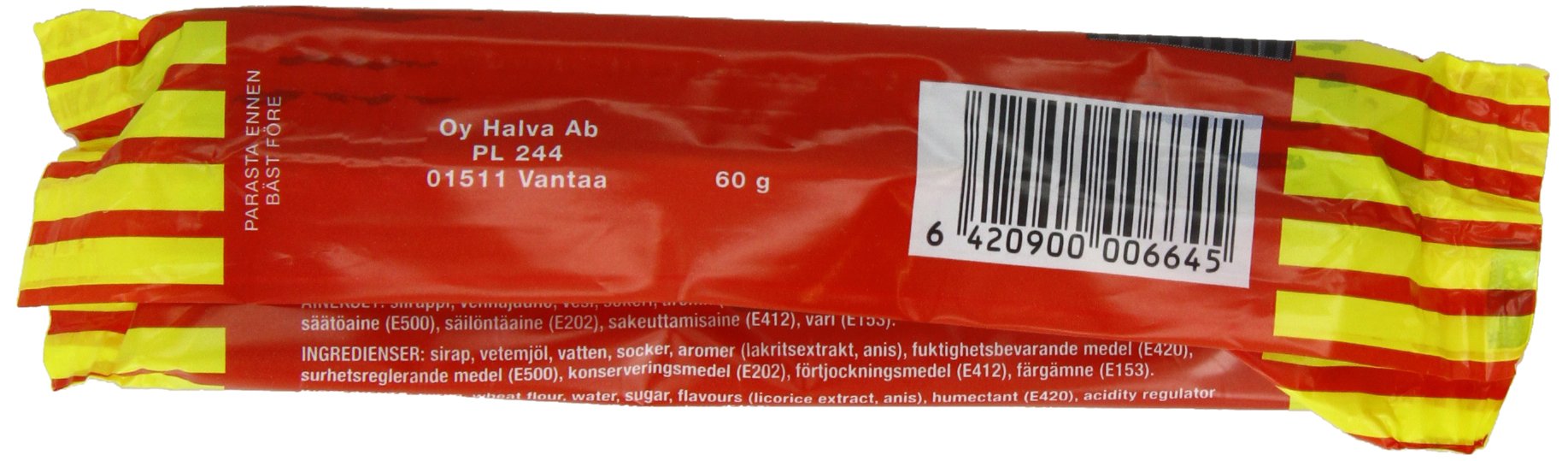 Halva Lakumatto, Lakritz, Riegel