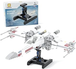 building boat Stand for Lego X-Wing Starfighter 75301 75273 75297 75218 75235 Building Kits,Awesome Display for Lego Y-Wing 75249 75172 Starfighter Building Toys(52 PCS)