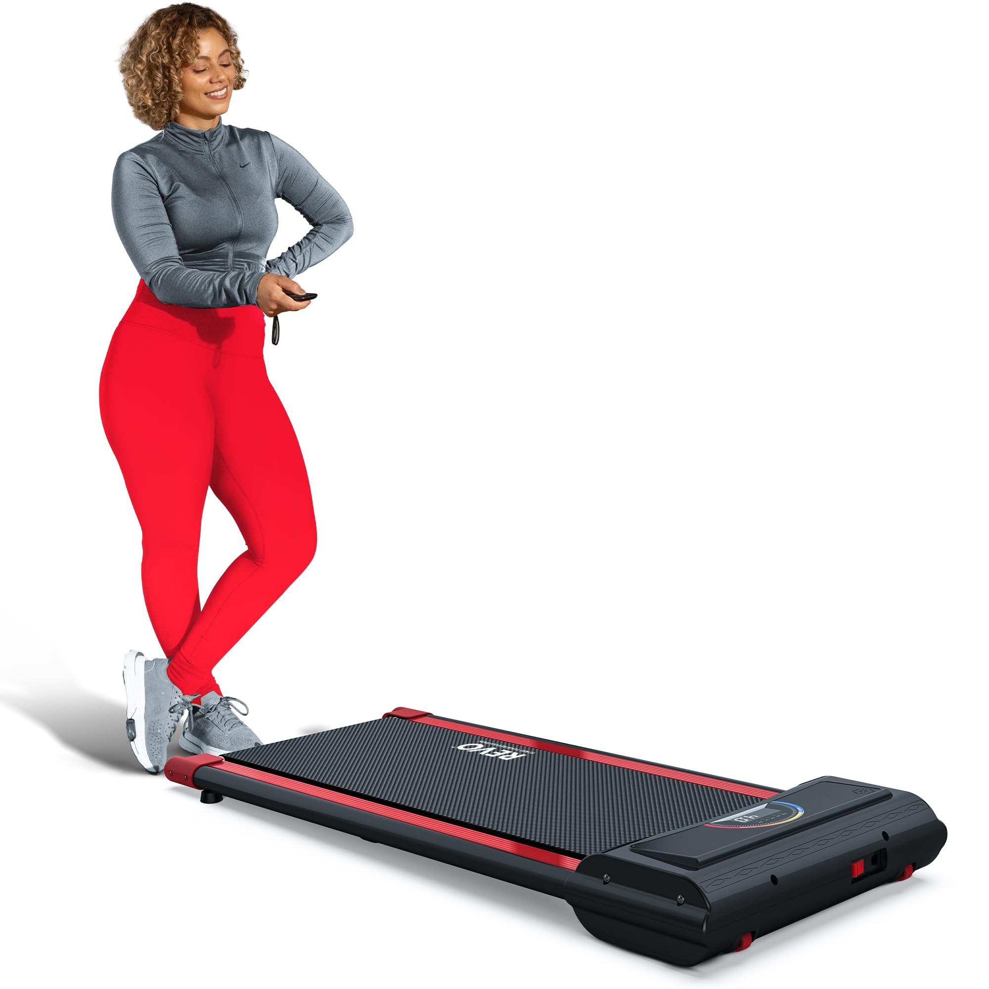 REVO Walking Pad Treadmill for Home with Remote | Portable Under Desk Treadmills with 0.5-4mph Speed Range | Backed by 2 Year Promise