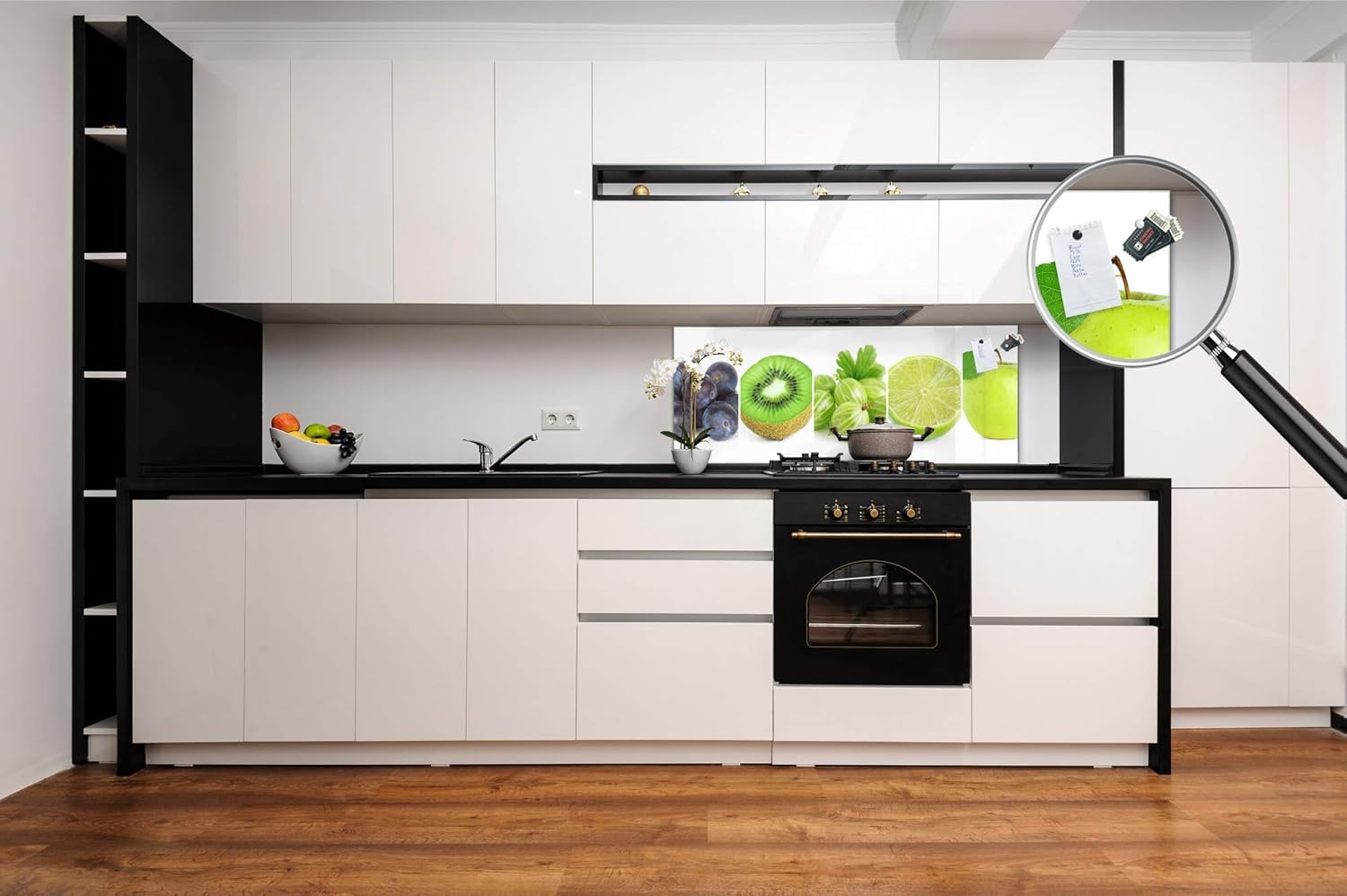 Design Glass backsplash - Tempered Glass Magnetic splashback Fruits&Veggies Series MBBS05: