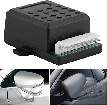 Ymiko Rear View Mirror Folding Module Universal Side Rearview Mirror Auto Fold Unfold Controller Folding Closer Module for 12V Car with Manual Switch