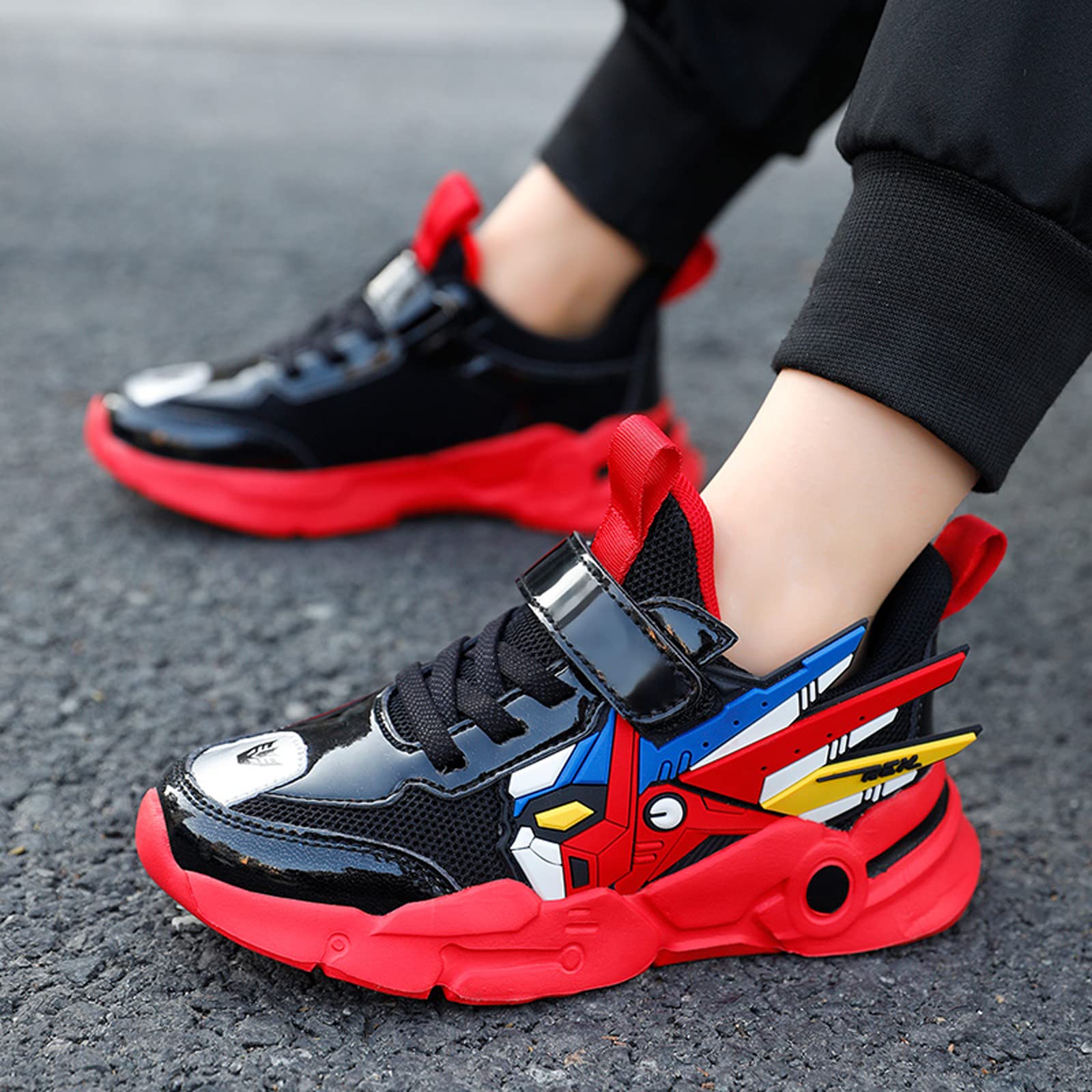 Buty do biegania dla dzieci, trampki, dla chłopców i dziewczynek, lekkie zapięcie na rzepy, buty sportowe, oddychające, siateczkowe, buty rekreacyjne, 27-39
