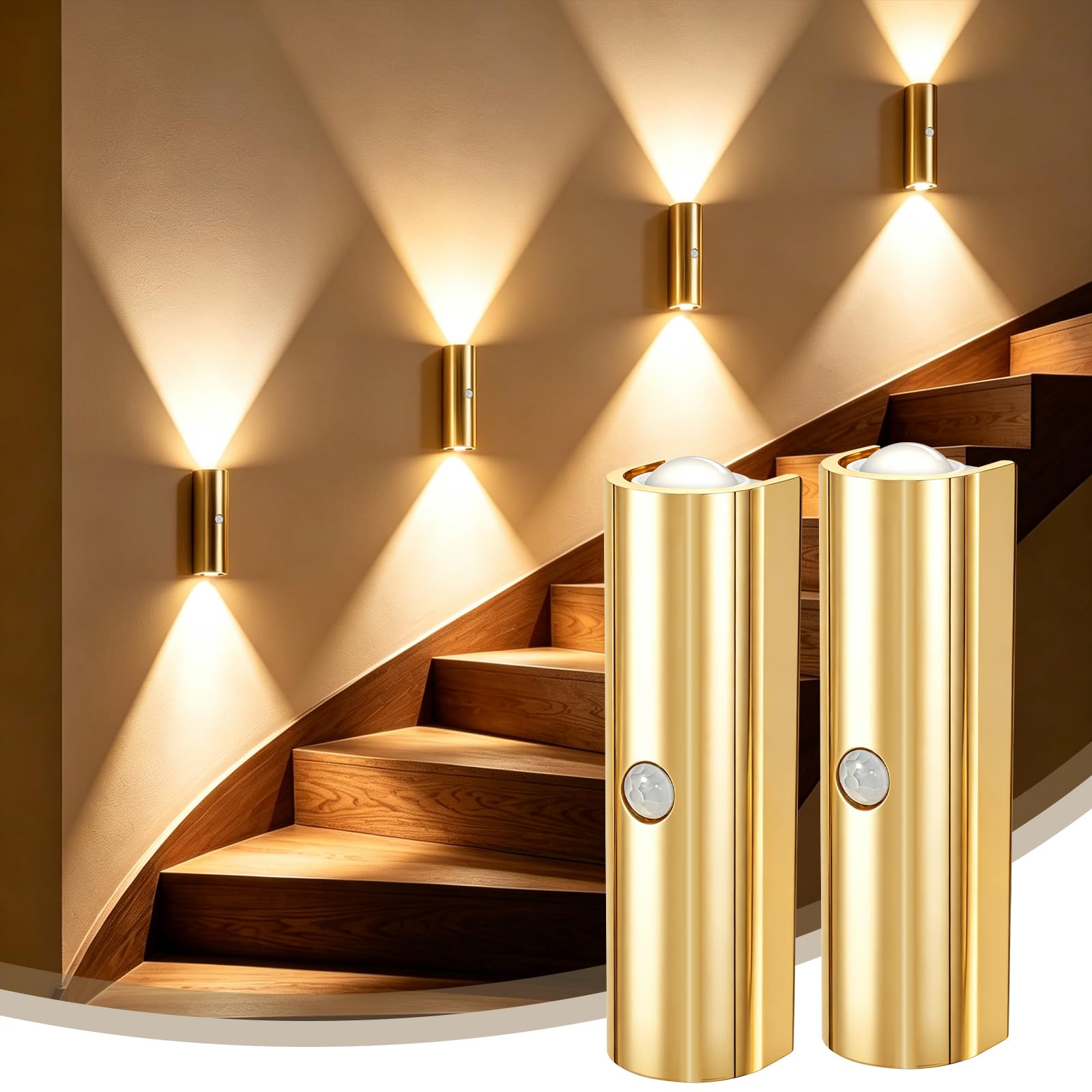 Motion Sensor Wall Light, Magnetic Rechargeable Wall Sconces