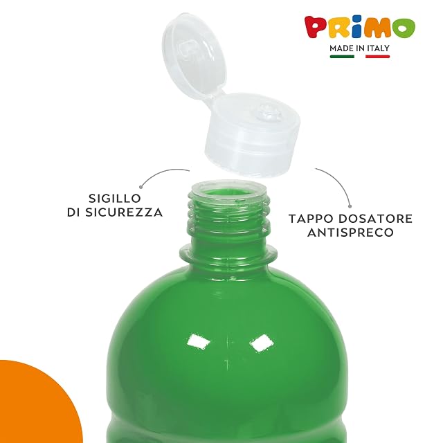 Foto 2 de 8 de PRIMO - Témperas para Niños Lavables +3 Años 1L, Colores Alta Calidad Pintar, Colores para Tela, Vidrio…