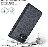 Vista 174 de Cavor for iPhone 11 Wallet Case with Card Slots Holder,Premium PU Leather Kickstand Feature Case [Wrist Strap] Double Magnetic Clasp Shockproof Flip