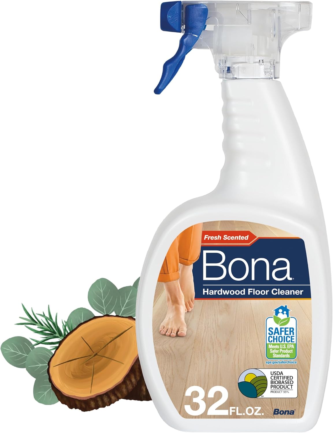 Product image of Bona Hardwood Floor Cleaner Spray - 32 fl oz - Cedar Wood Scent - Refillable - Residue-Free Floor Cleaning Solution for Wood Floors