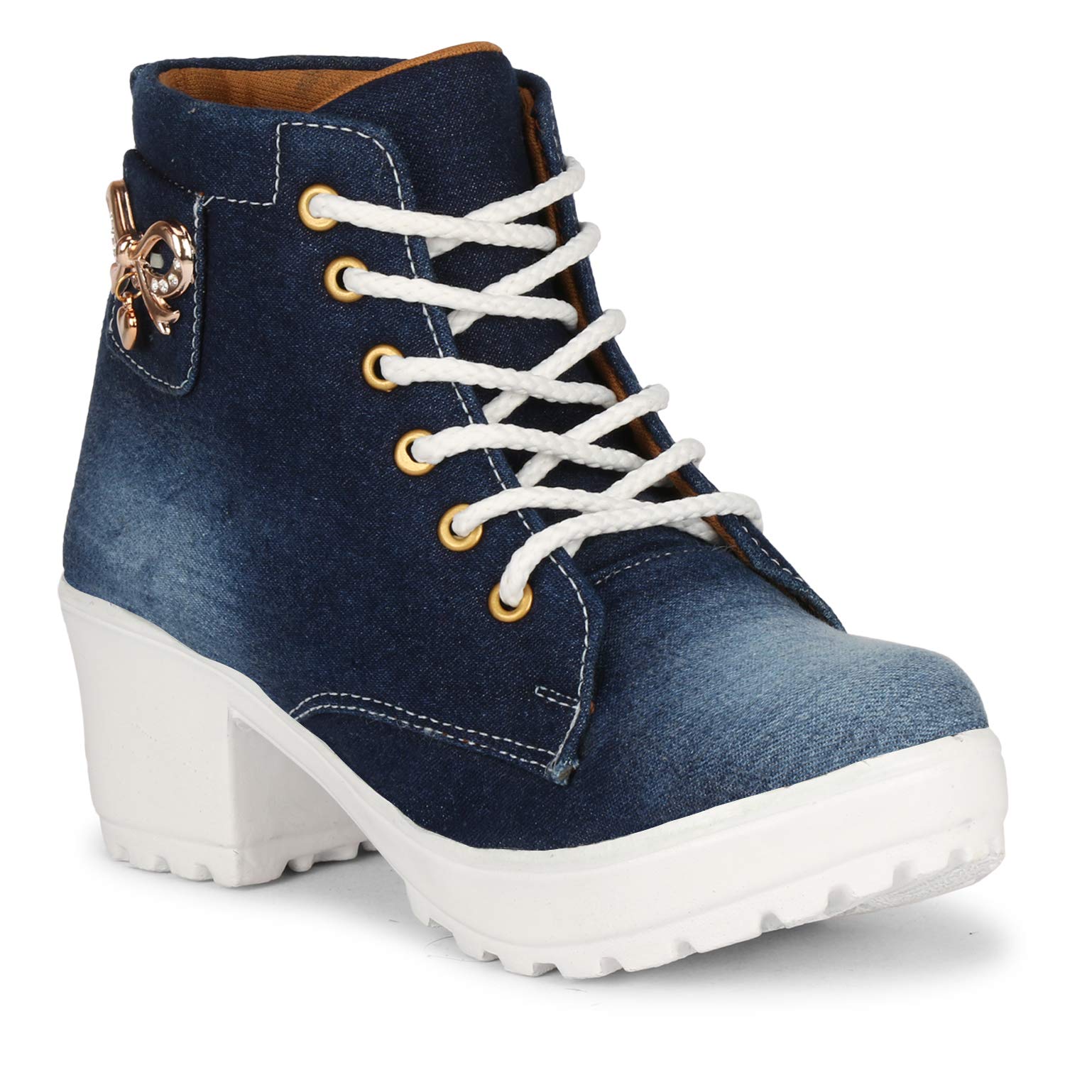 KRAFTER Women's & Girl's Classic Winter Boot-HP-Dark Blue-113-38 1