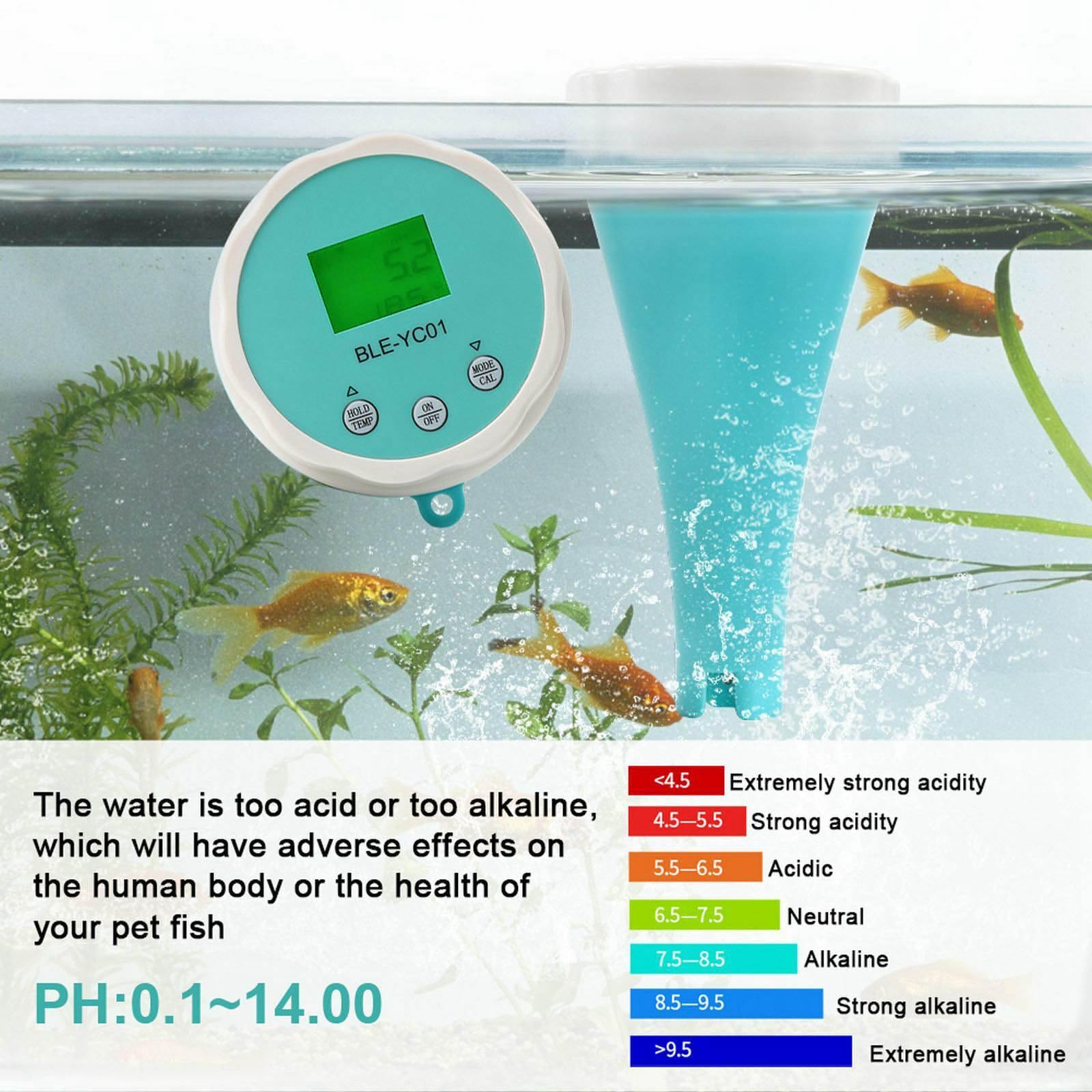 Monitor basenu Bluetooth, inteligentny cyfrowy chlor do pomiaru temperatury, długopis do testowania jakości wody 6 w 1, termometr basenowy do laboratorium akwarystycznego basenu