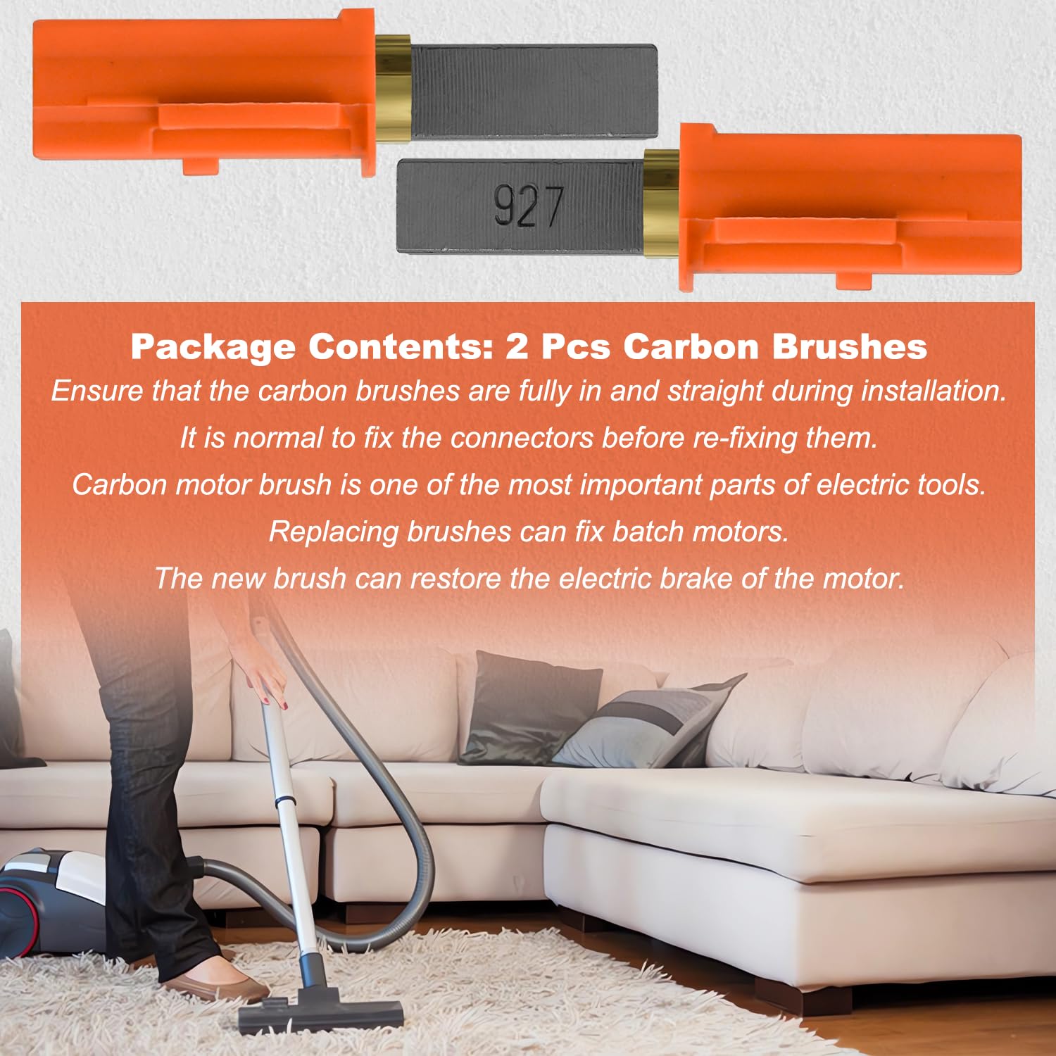 Ametek Lamb Motor Carbon Brushes - 2 Pack -4 Ametek Lamb Motor Carbon Brushes - 2 Pack -4