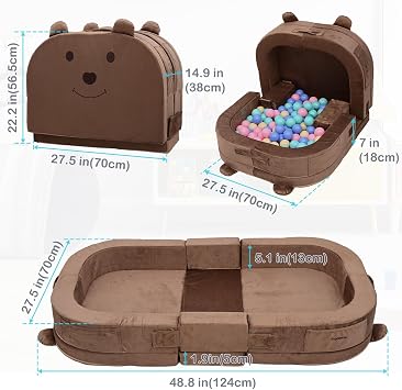 Foldable Travel Bed for Toddlers - Portable Baby Sleeping Cot with Removable Pillow, 200GSM Dutch Fleece & 28D High-Density Sponge, Easy Fold & Carry