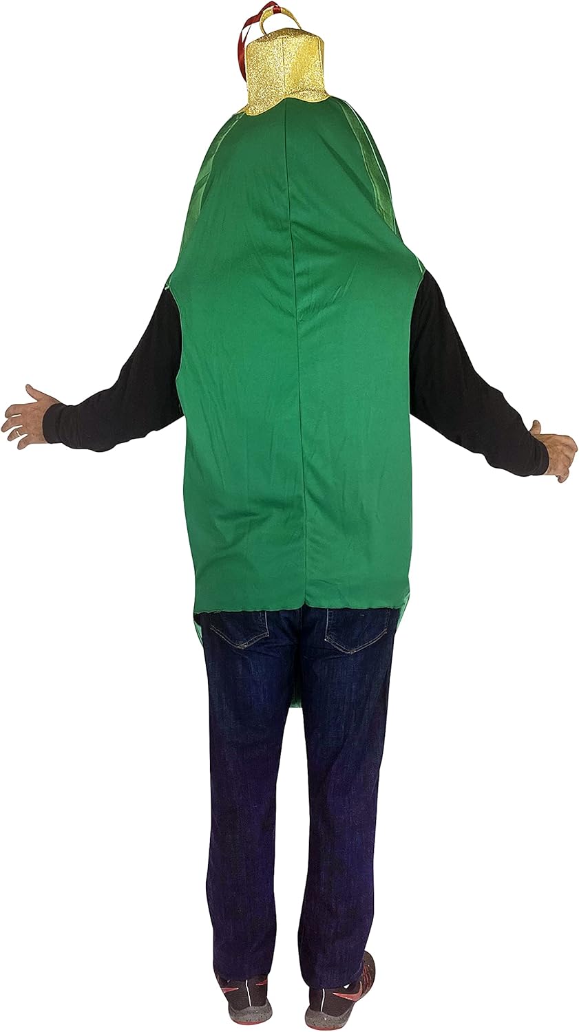 Rasta Imposta Christmas Pickle Costume Holiday Dill Dress Up Cosplay Halloween Costumes, Adult One Size - Image 2