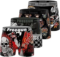 FREEGUN Boys' Fitted Boxer Shorts (Pack of 4)