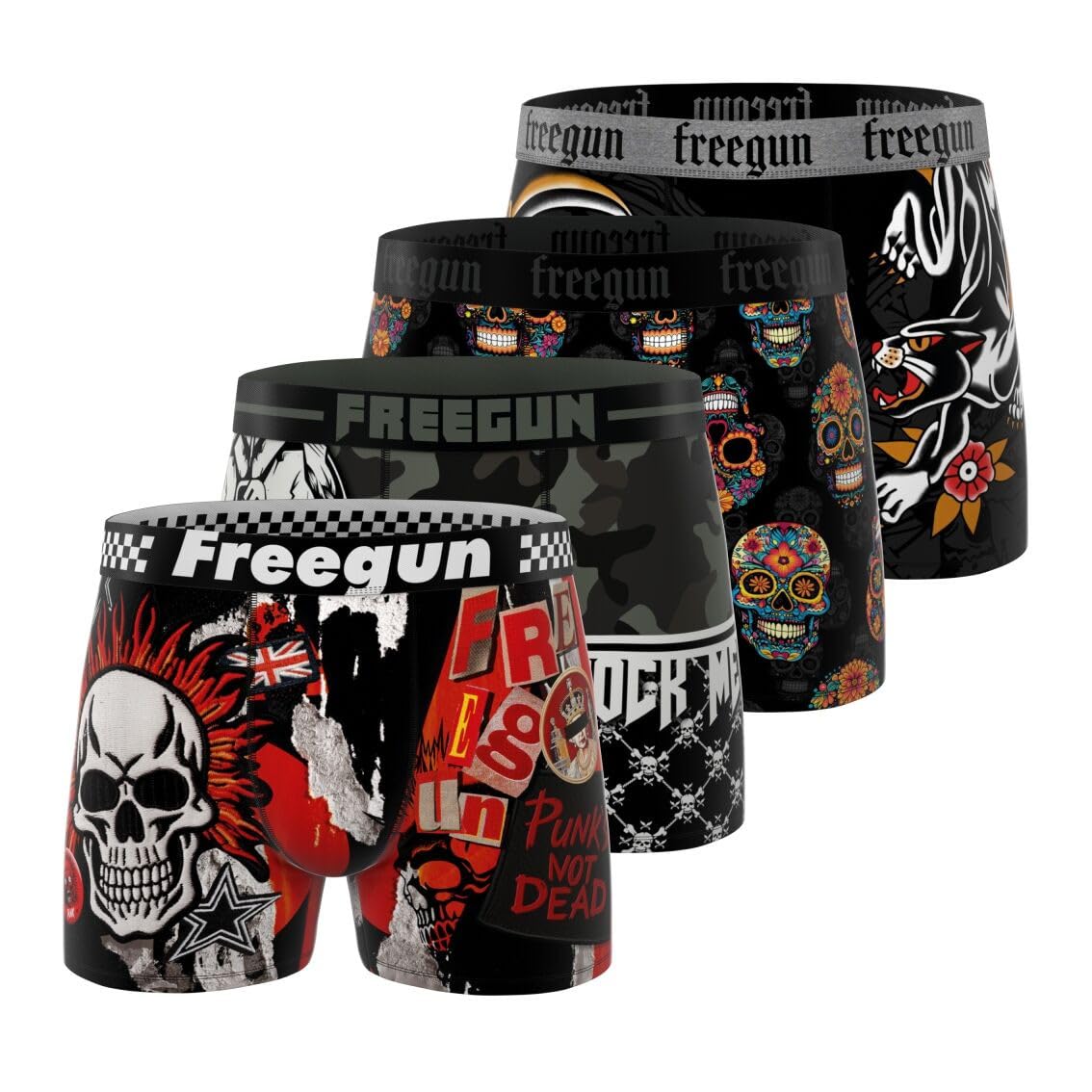 Freegun Freegun Boxer Fg/3/Bm/Pk4 Ropa Interior de Hombres Niños (Pack de 4)