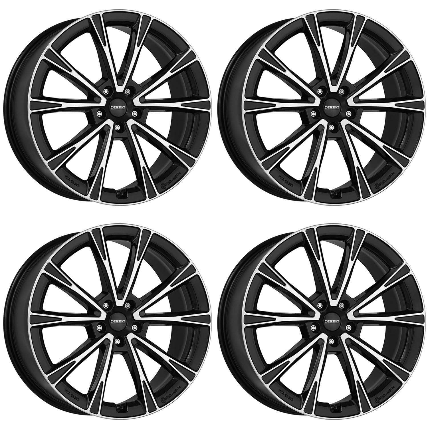 4 llantas Dezent AR Dark 10.0Jx20 ET66 5x112 compatibles con Mercedes Benz EQE