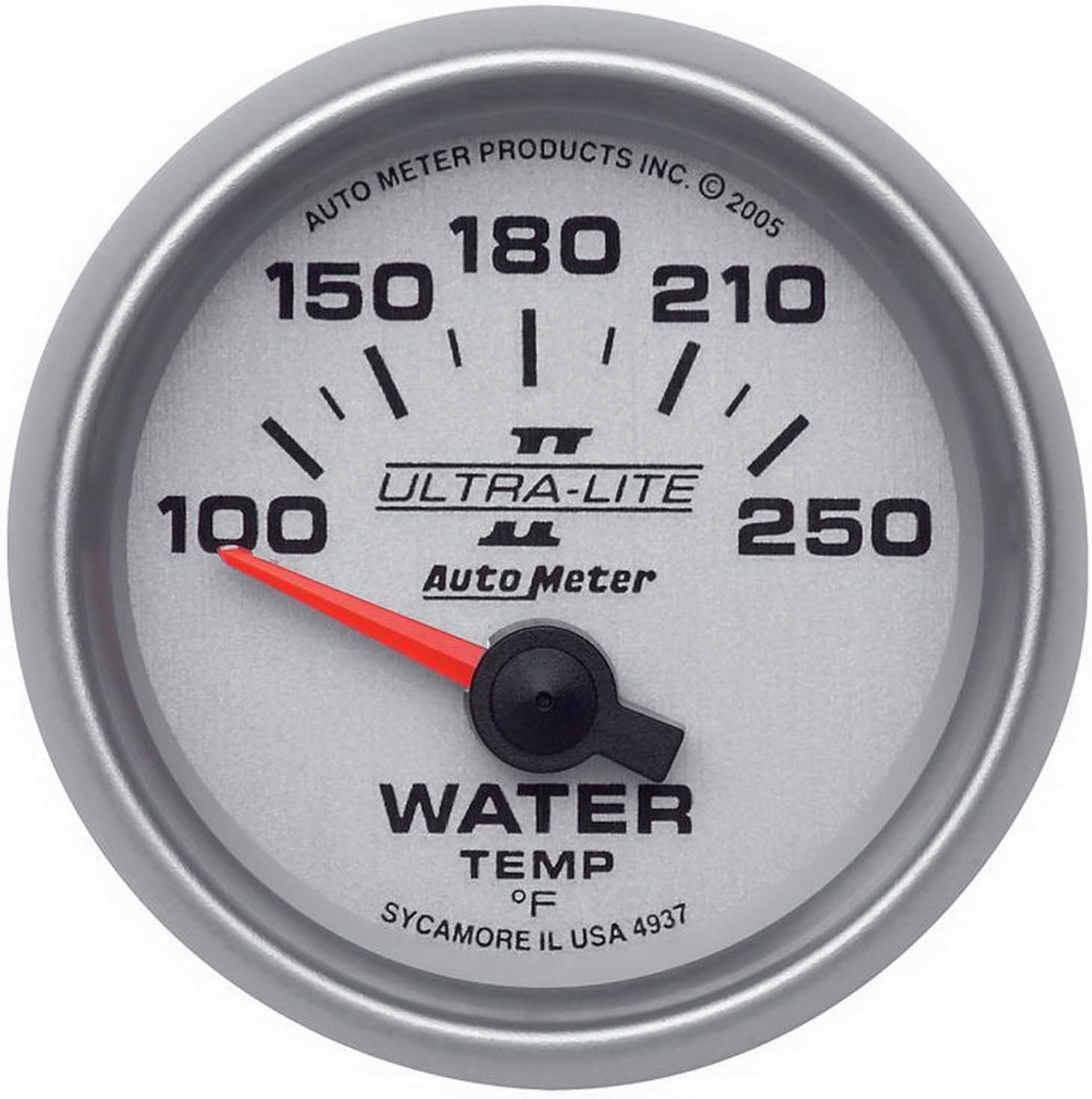 Auto Meter 4937 Ultra-Lite II Electric Water Temperature Gauge