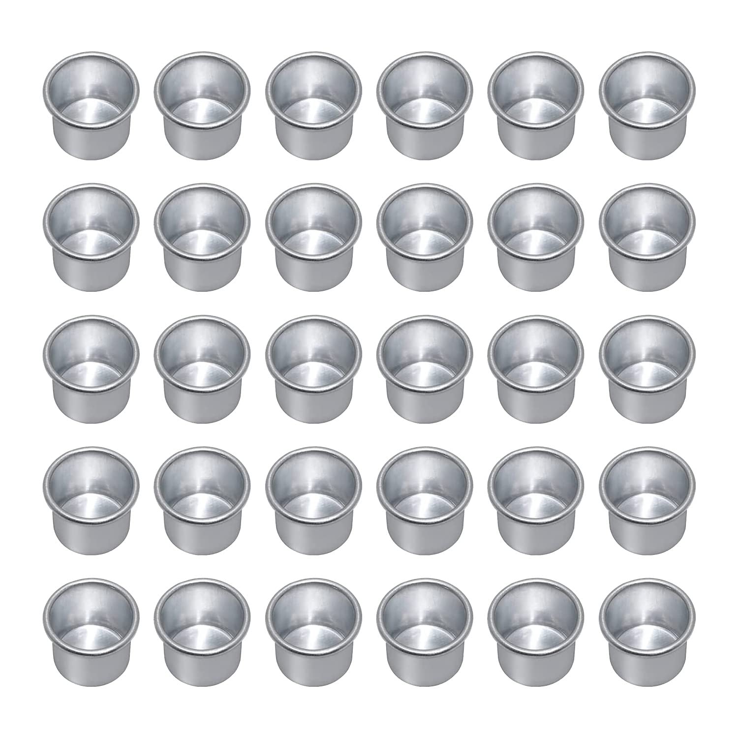 Lizusidtsy Candle Holders for Taper Candles, Candle Holder, Tea Lights, Candle Insert Table Candles, Candle Holder 30Pcs Silver