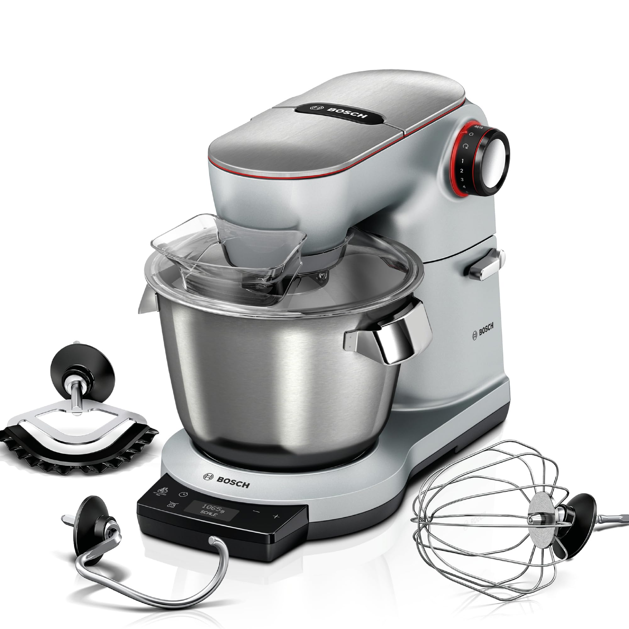 Bosch MUM9AX5S00 5.5L Stainless steel MUM9AX5S00, 5.5 L, Stainless steel, Buttons, Rotary, Stainless steel, Aluminium, 1500 W