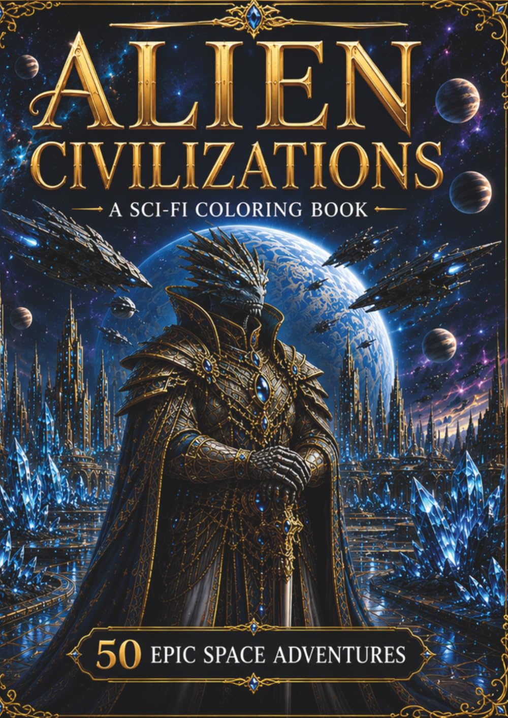 Alien Civilizations – A Sci-Fi Coloring Book