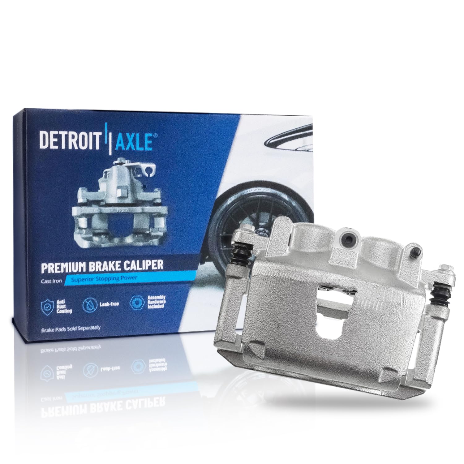 Detroit Axle - Front Right Brake Caliper for Jeep 2005-2010 Grand Cherokee