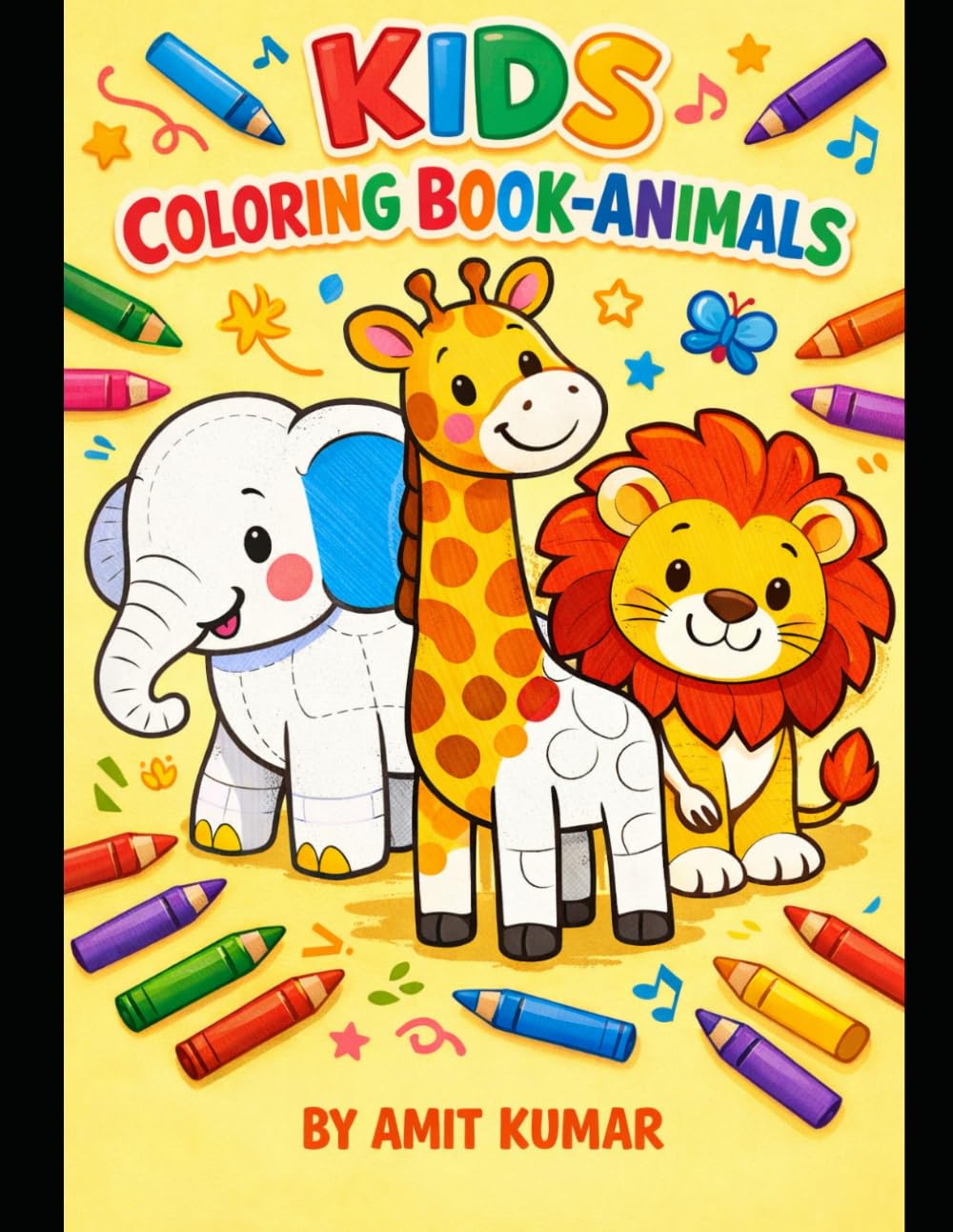 kids coloring books Animals: Animal Kids Coloring for ages 3-6