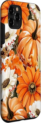 Miniatura 3 de Funda con temática de otoño para iPhone 11 Pro, diseño vintage de calabaza y calabaza para mujer