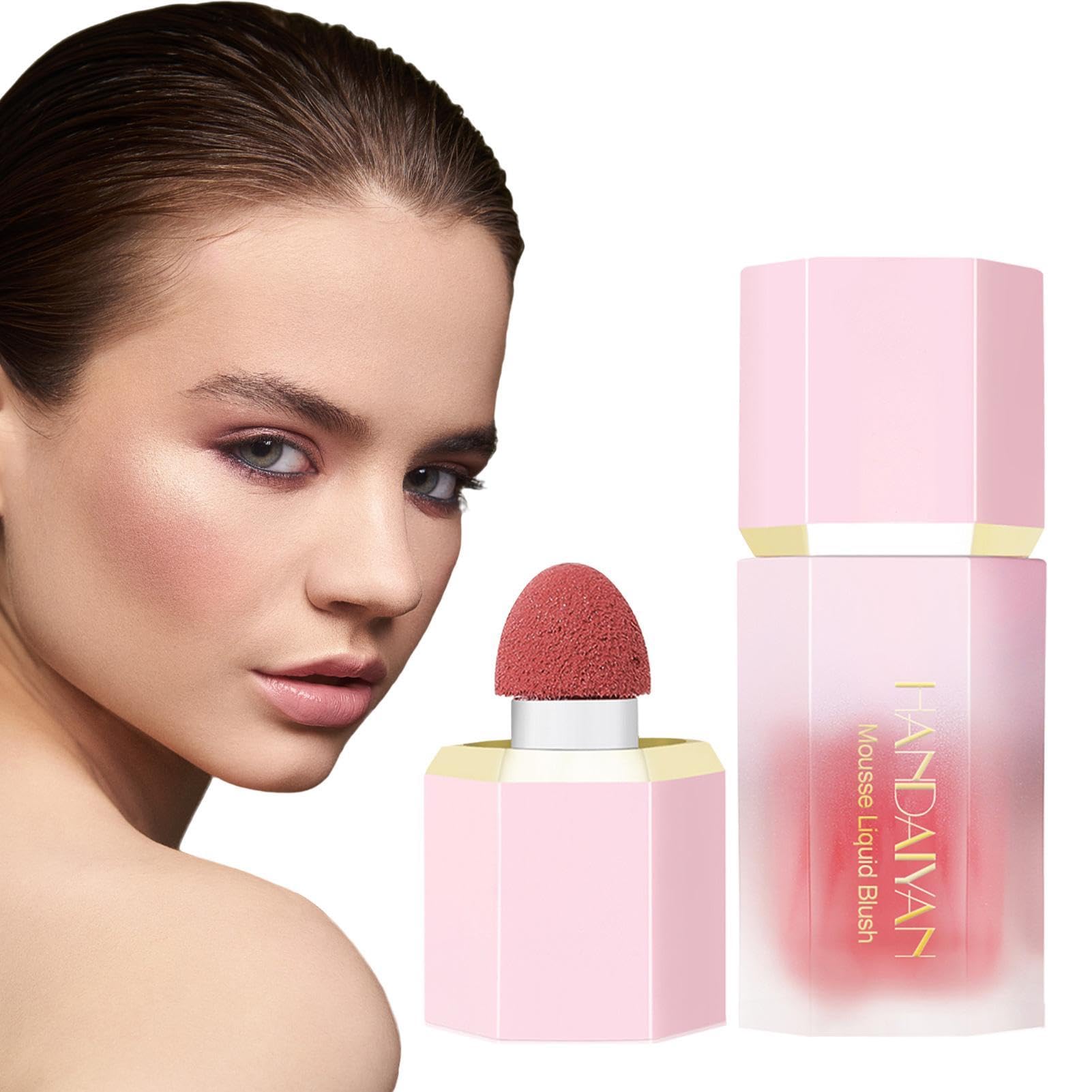 Colorete Liquido, Blush Liquido, Rubor Liquido para Mejillas, Colorete en Crema Líquido, Colorete Líquido para Mejillas, Líquido Blush Colorete, Colorete en Barra Hidratante para Rostro y Cuerpo(#04)