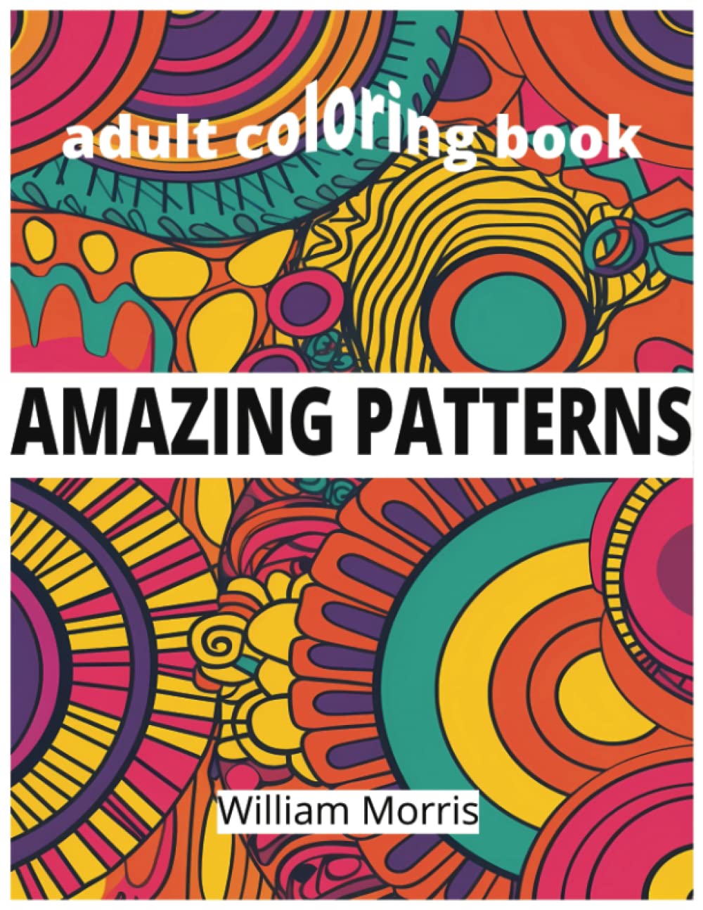Amazing Patterns: Floral Mandala Coloring Books for Adults Relaxation