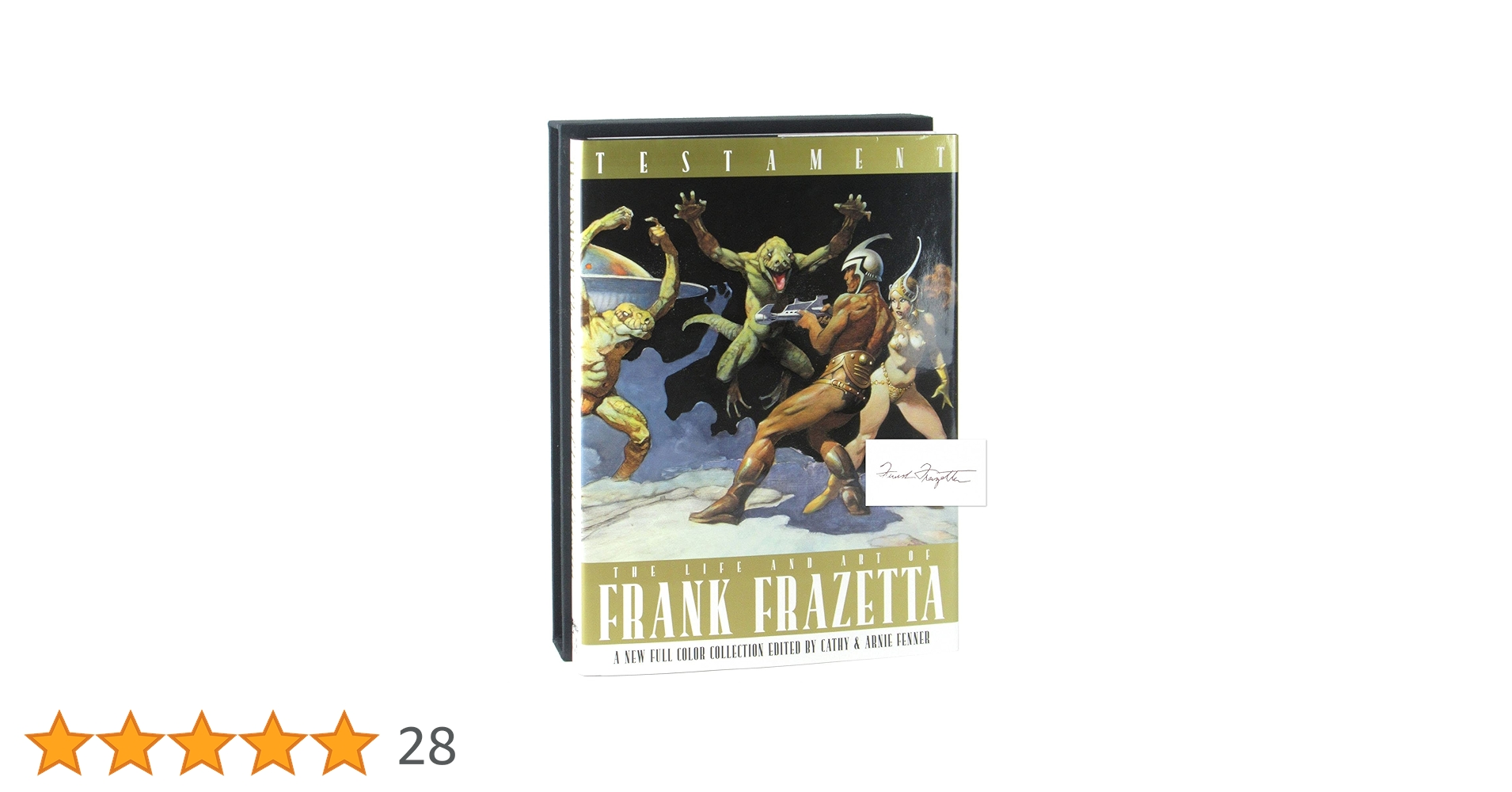 Testament　Life and Art of Frank Frazetta Testament: The Life and Art of Frank Frazetta (book flip