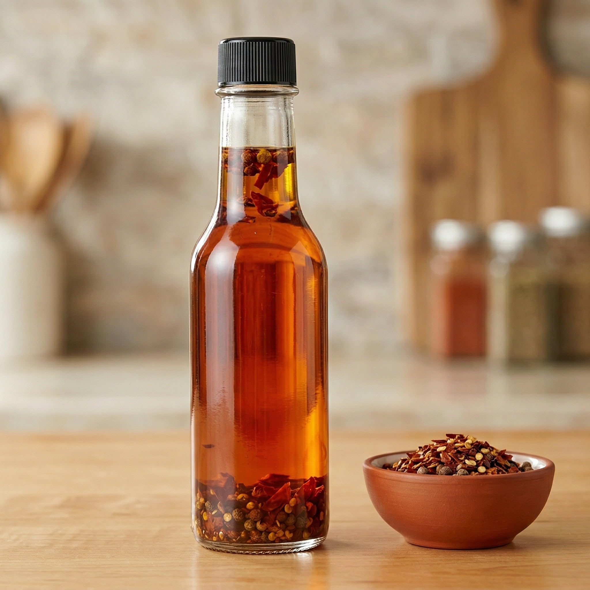 STOBAZA Juego de 6 Recipientes de Vidrio de 150ml con Tapa Hermética para Salsas y Aliños, Multipropósito para Cocina y Uso Doméstico
